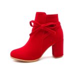 Bottines Santiag Rouges Femme