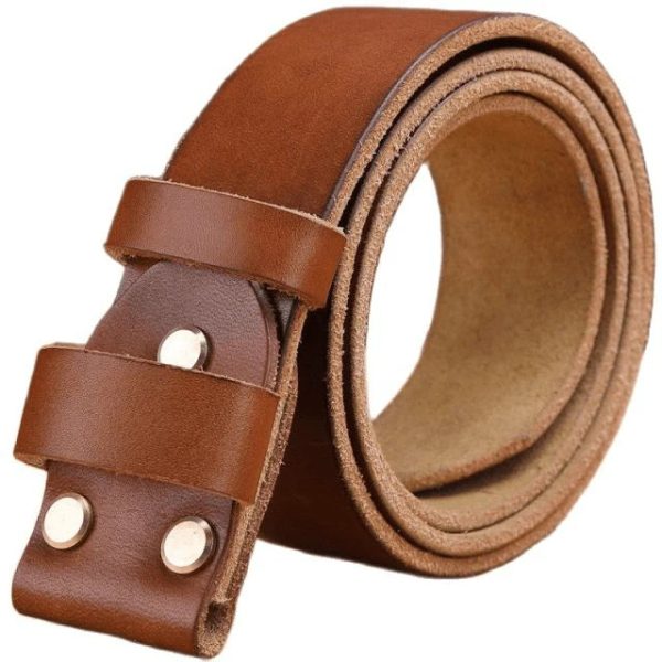 Ceinture en cuir sans Boucle