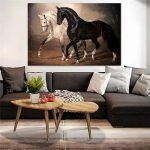 Tableau Chevaux Western