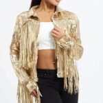 Veste Western Franges Femme